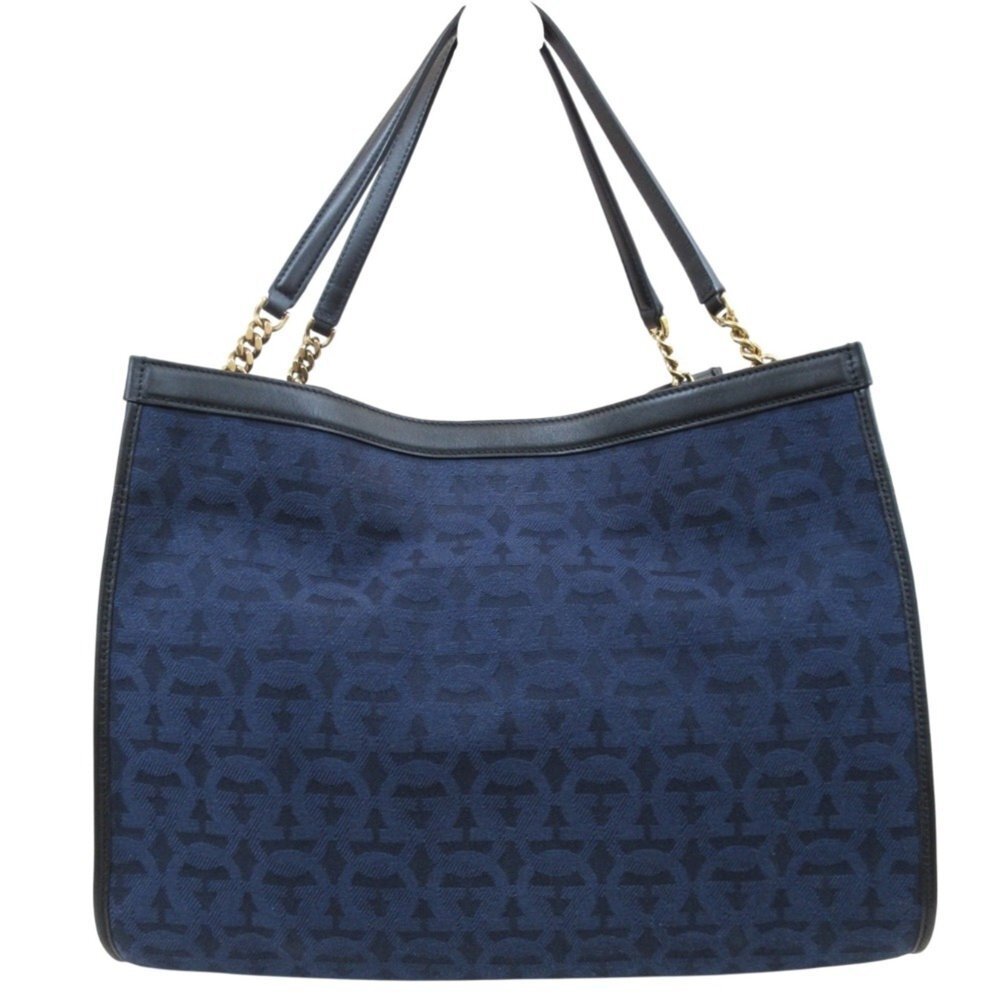SALVATORE FERRAGAMO Black Monogram Tote Bag - Picture 2 of 16